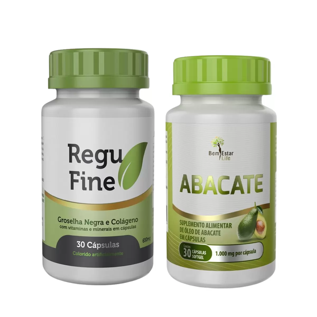 REGU FINE GROSELHA NEGRA+ OLEO DE ABACATE - COMBO EMAGRECEDOR BEM ESTAR LIFE- KIT 30 DIAS