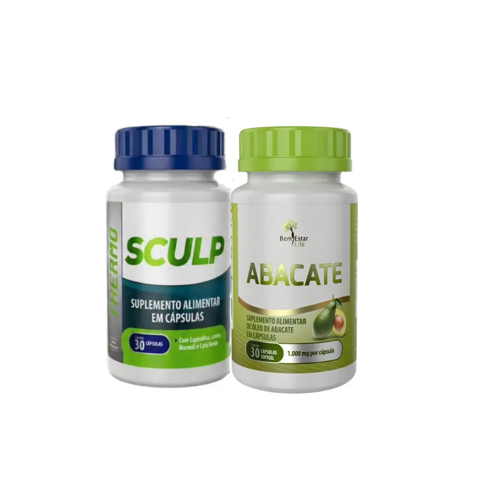 Sculp Thermo + Oleo de Abacate 30 caps - Potente Kit Emagrecedor