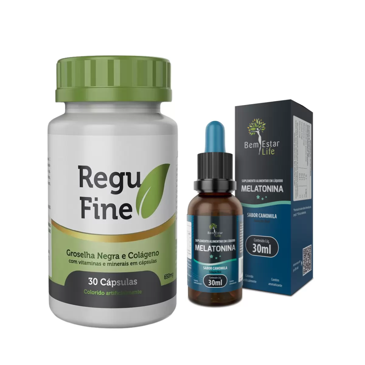 KIT REGU FINE + MELATONINA EM GOTAS- BEM ESTAR LIFE